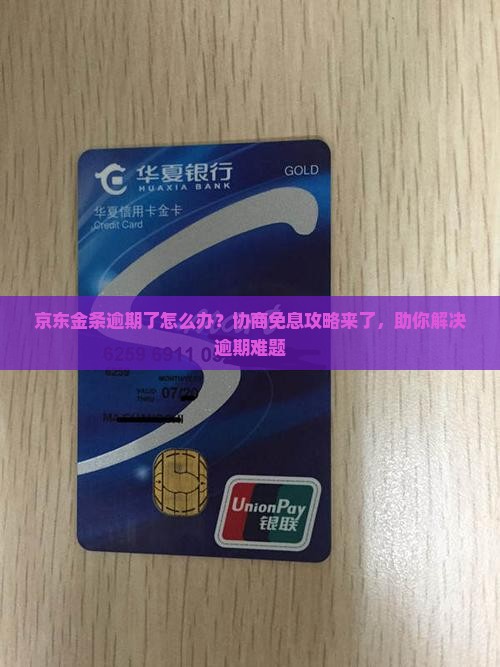 京东金条逾期协商免息攻略