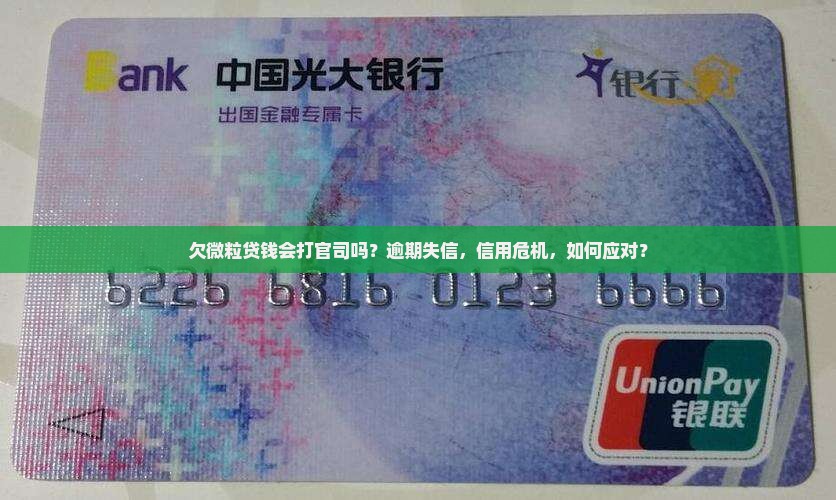 欠微粒贷钱会打官司吗