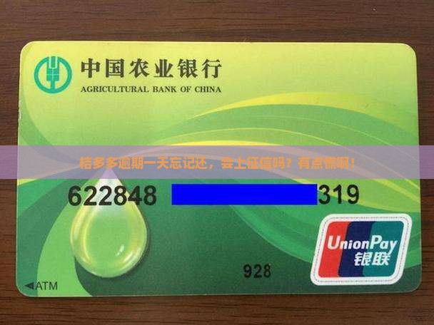 桔多多忘记还款逾期一天上征信吗