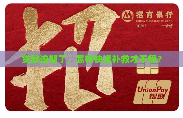 征信贷款逾期怎么解决最快