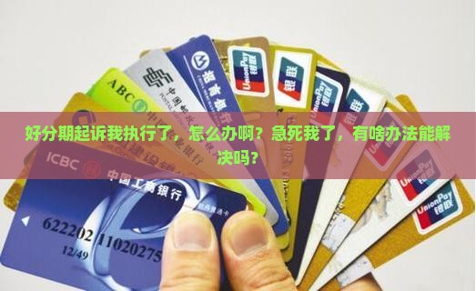 被好分期起诉执行了怎么办