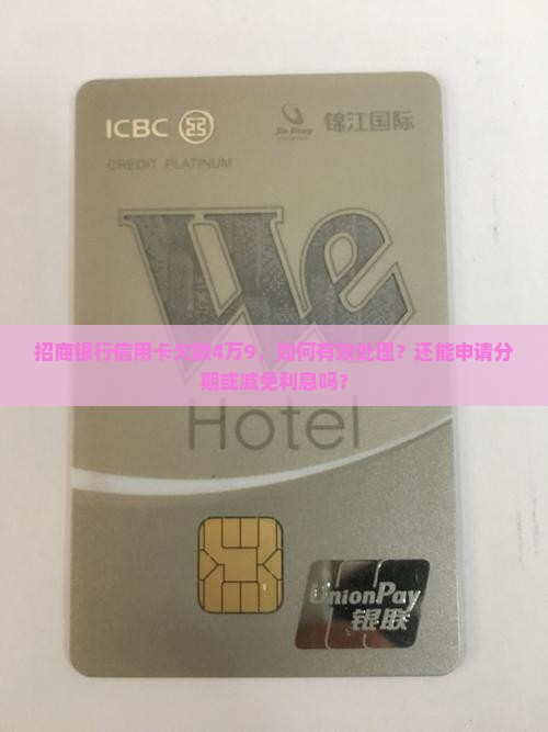 招商银行信用卡欠4万9怎么办