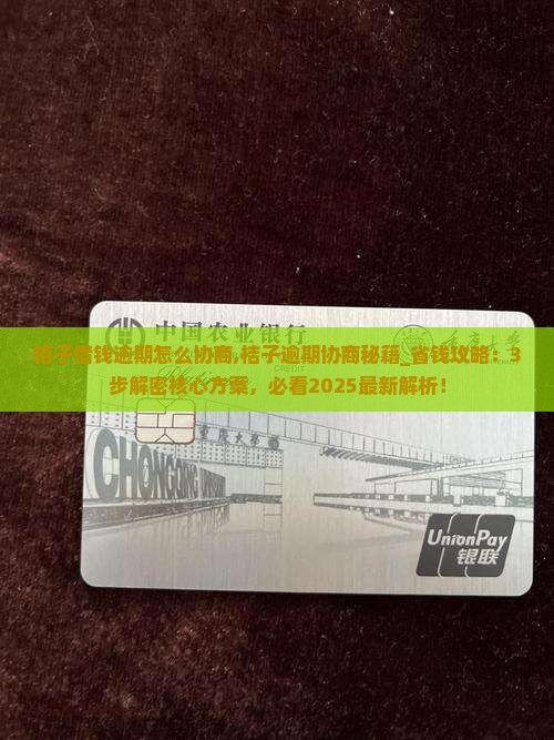 桔子借钱逾期怎么协商