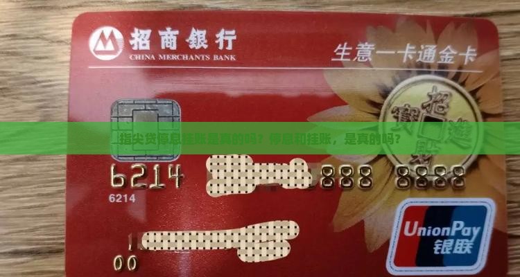 指尖贷停息挂账是真的吗