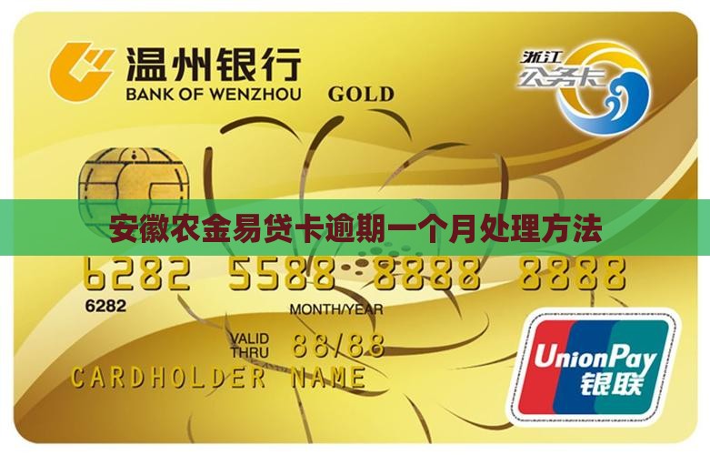 安徽农金易贷卡逾期一个月如何处理