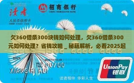 欠360借条300块钱如何处理