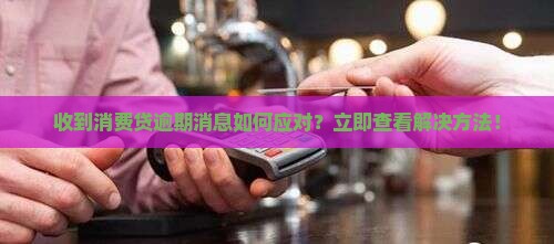收到消费贷逾期消息如何应对