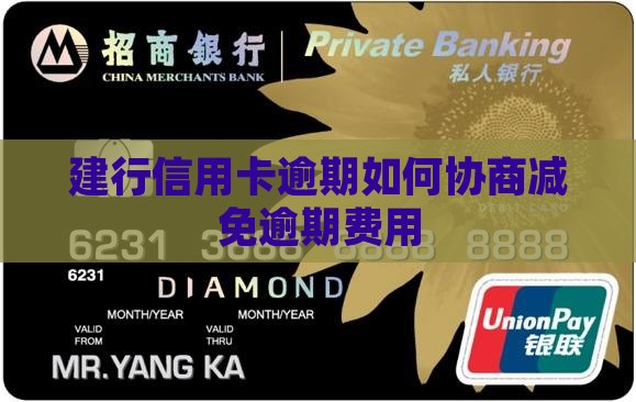 建行信用卡逾期如何减免逾期费用
