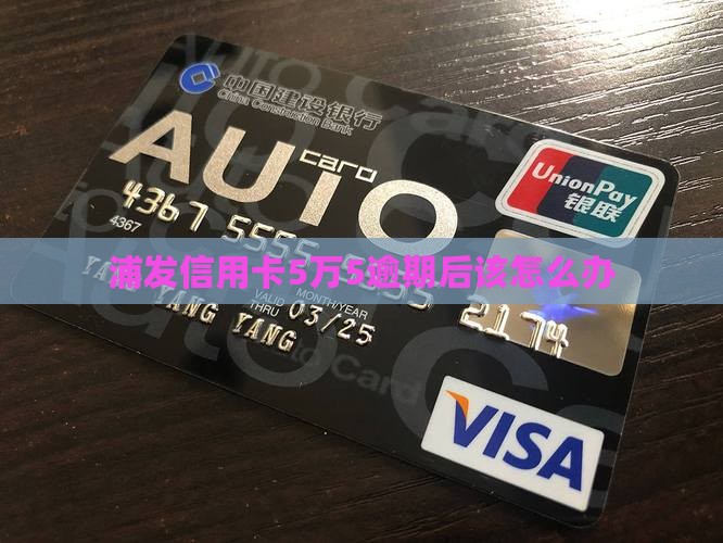浦发信用卡5万5逾期后该怎么办