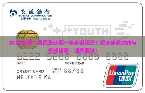 惠民贷逾期一年多了没钱还怎么办