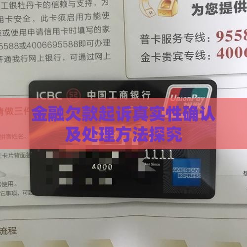 金融欠款起诉真实性确认及处理方法探究