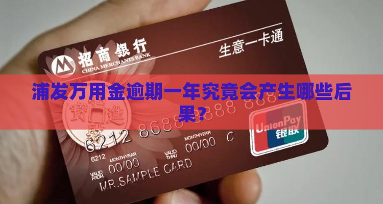 浦发信用卡万用金逾期一年会有什么影响