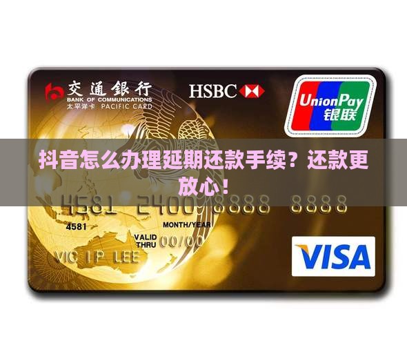 抖音如何办理延期还款手续及相关问题