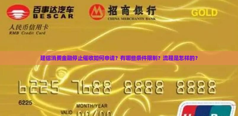 建信消费金融停止催收如何申请