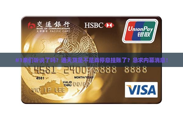 通天贷停息挂账了吗