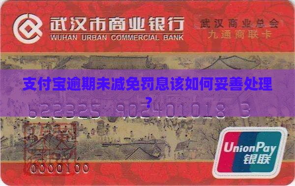 支付宝逾期没有减免罚息怎么处理