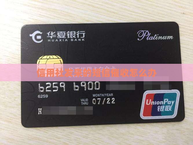 信用社发来的短信催收怎么办