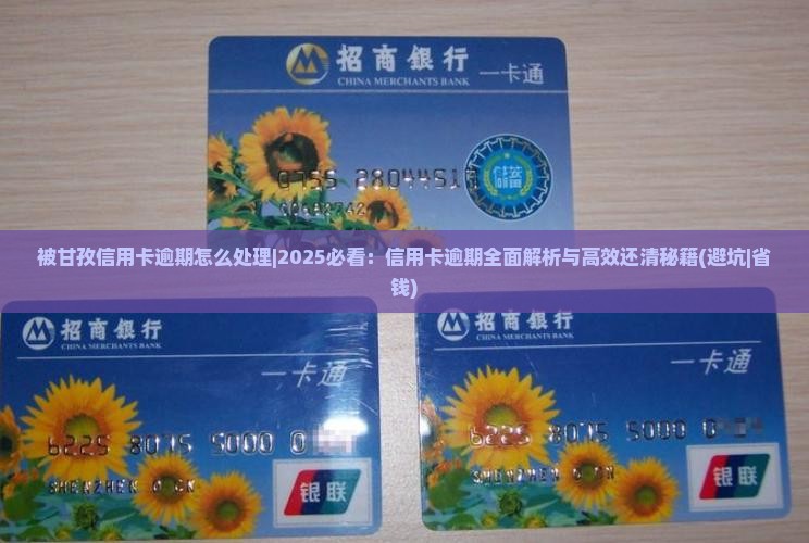 被甘孜信用卡逾期怎么处理