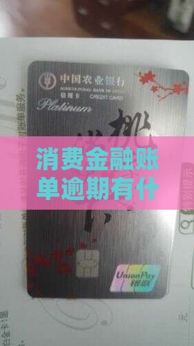 消费金融账单逾期有什么后果