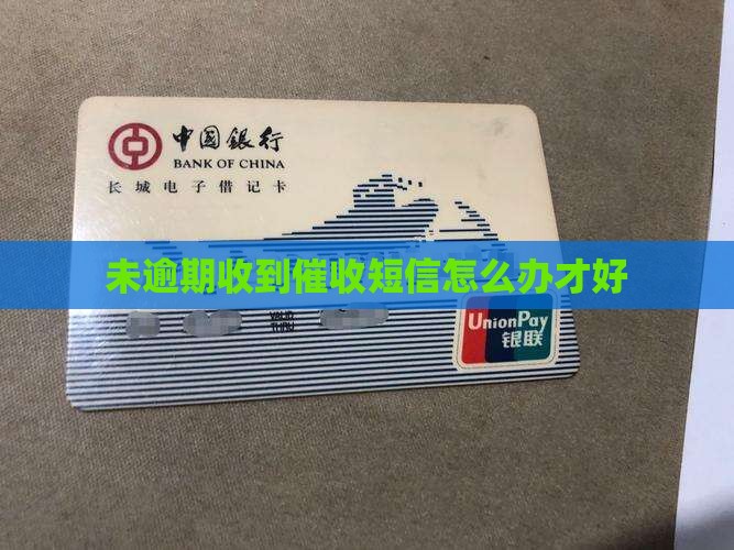 未逾期收到催收短信怎么办才好