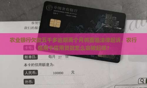 农业银行欠款五千多逾期两个月将面临法律起诉