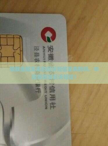 银联金融发来的起诉短信