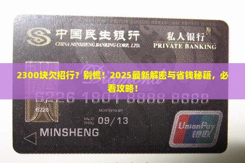 欠招商银行2300块钱怎么处理