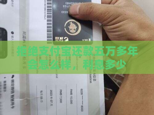 拒绝支付宝还款五万多年