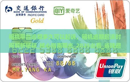 租机平台逾期多久可以起诉