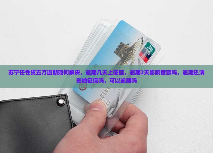 苏宁任性贷五万逾期如何解决