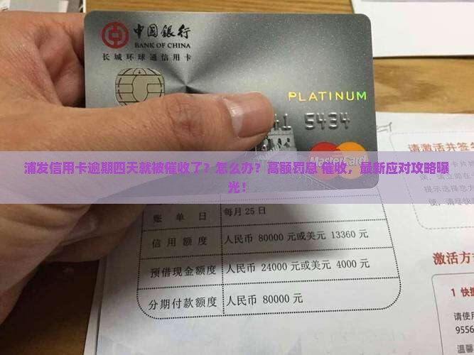 浦发信用卡逾期四天催收了怎么办