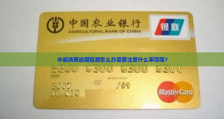 中邮消费逾期延期怎么办需要注意什么事项 中邮消费逾期延期怎么办需要注意什么事项