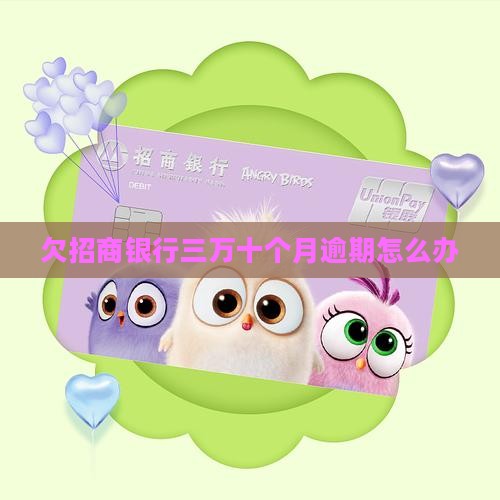 欠招商银行三万十个月怎么办