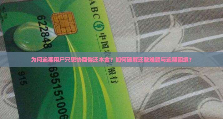 逾期想协商只还本金