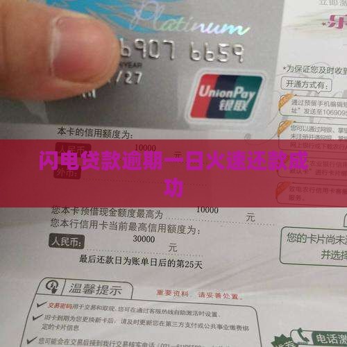 闪电贷逾期一天后还款了