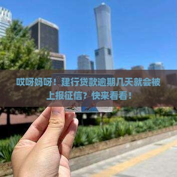 建设银行贷款逾期多少天会被上征信