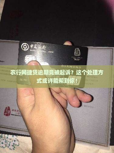农行网捷贷逾期被起诉案例怎么处理