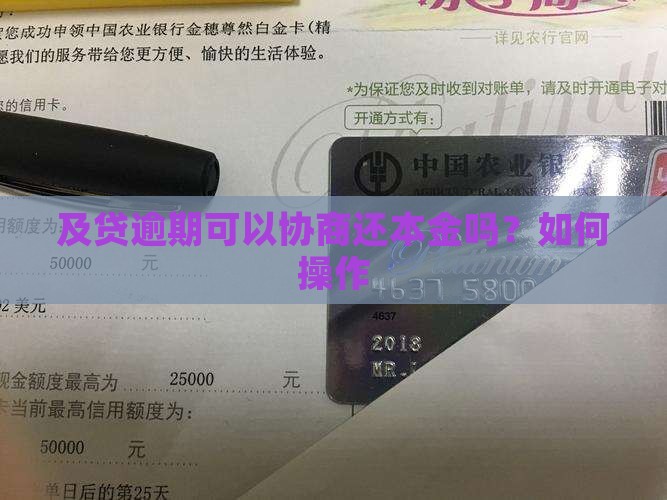 及贷可以协商还本金吗如何操作