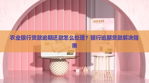 安徽农业银行逾期还款怎么处理