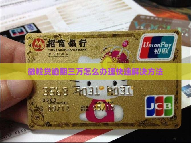 微粒贷逾期三万怎么办理快速解决方法