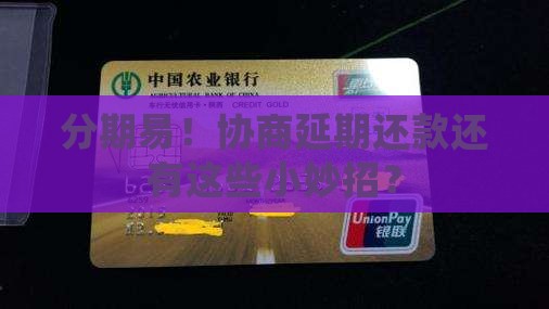 分期易协商延期还款的方法有哪些