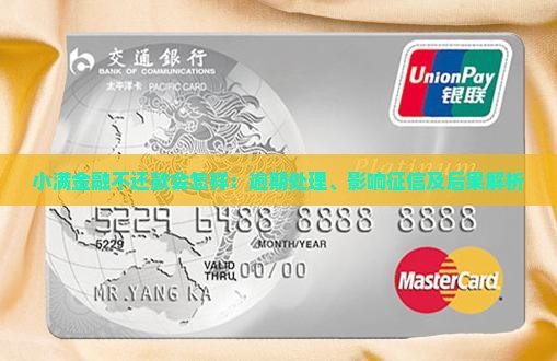 小满金融不还款会怎样