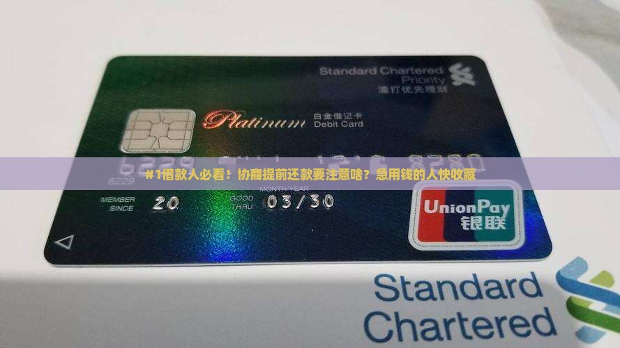 放心借协商提前还款需要注意哪些事项