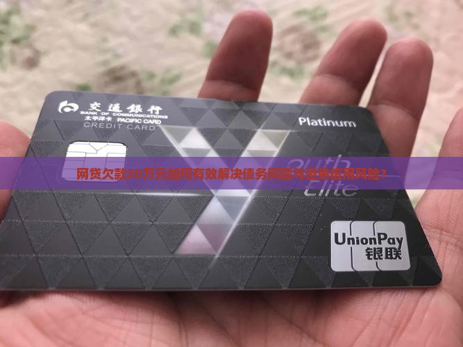 网贷欠款20万应该如何妥善处理