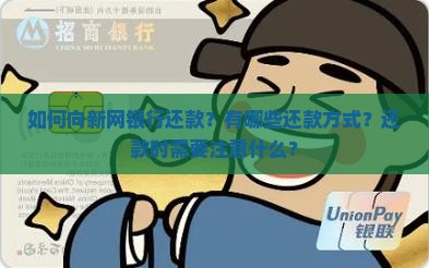 欠新网银行的钱还款方式
