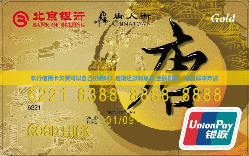 农行信用卡欠费可以自己协商吗
