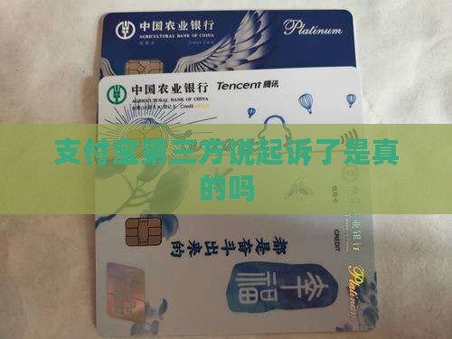 支付宝第三方说起诉了是真的吗
