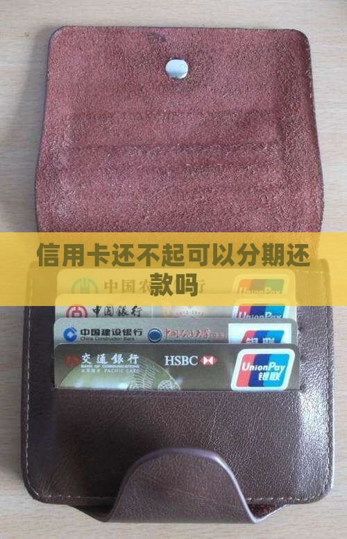 信用卡还不起可以分期吗