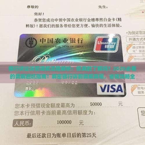 银行诉讼诉前调解流程详解