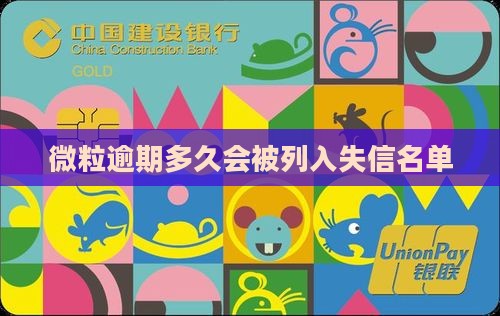 欠微立贷纳入失信名单时间